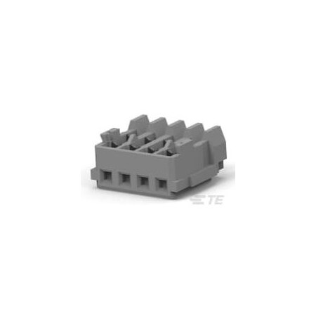 Te Connectivity Board Connector, 4 Contact(S), 1 Row(S), Female, 0.059 Inch Pitch, Idc Terminal, Locking, Natural 353293-4